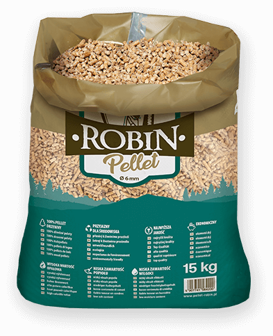 worek pelletu opałowego Robin do kupienia w Tuliszkowie lub sklepie internetowym